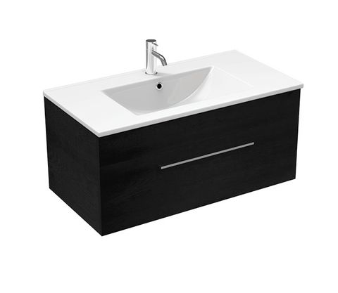 MIA 900 1 DRW VANITY BLACK OAK