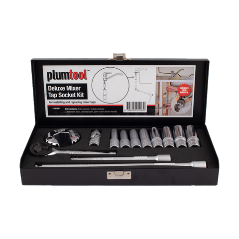 PLUMTOOL 13PC DELUXE MIXER TAP SOCKET SET
