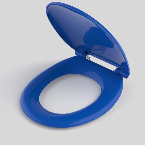 CARAVELLE CARE DOUBLE FLAP TOILET SEAT (SORENTO BLUE)