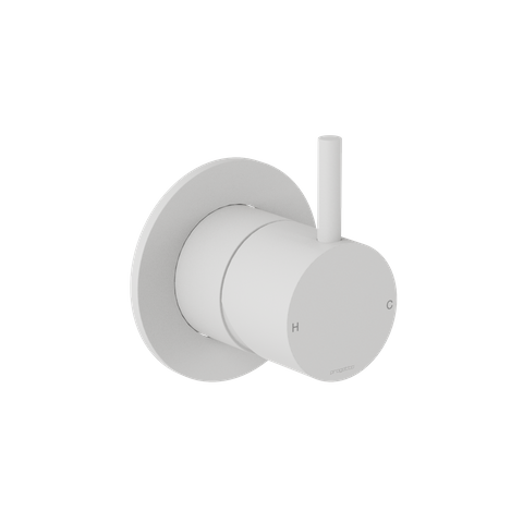 BUDDY ROUND SHOWER MIXER WHITE