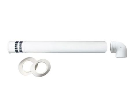 BAXI HORIZONTAL FLUE KIT CONDENSING 1M COMMERCIAL 80/125