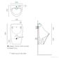 EVO URINAL TOP INLET