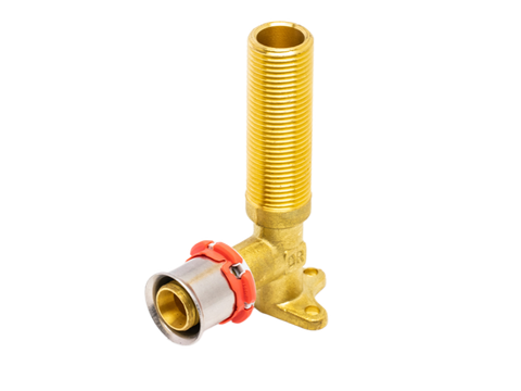 RIFENG LD MALE W/BACK ELBOW 16MM-1/2' DZR -95MM LONG