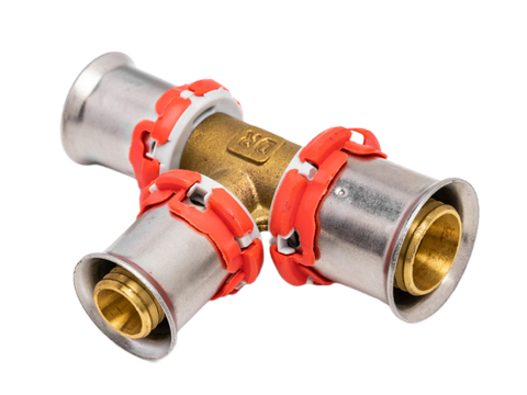 RIFENG LD REDUCING TEE 25/16/25MM DZR