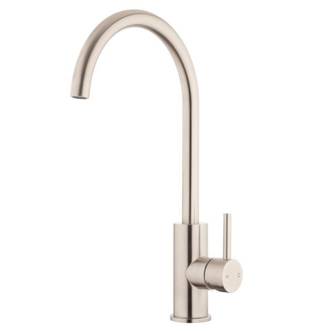 VODA STORM GOOSENECK SINK MIXER COLD START BRUSHED SS