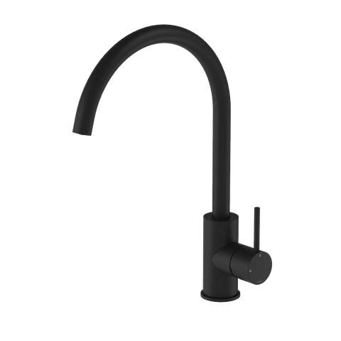 BUDDY KITCHEN MIXER ROUND SPOUT MATT BLACK