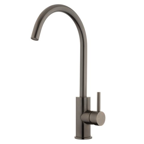 VODA STORM GOOSENECK SINK MIXER BRUSHED GUNMETAL