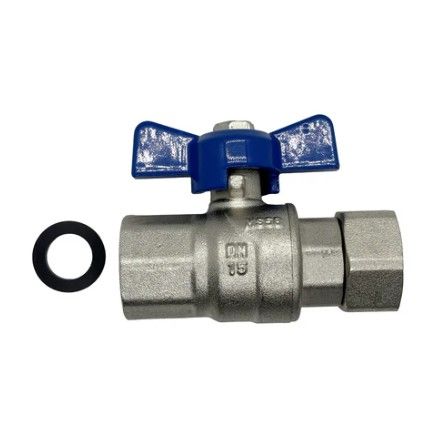 BALL VALVE T HANDLE FEMALE SWIVEL 20MM