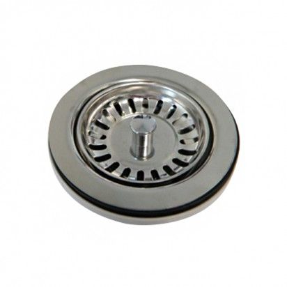 PEX BASKET STRAINER 90MM WASTE S/STEEL