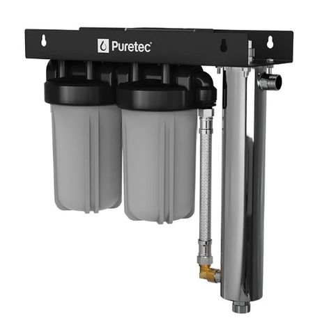 WHOLE HOUSE UV + FILTRATION SYSTEM 10" 60 LPM