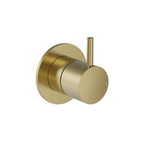 BUDDY ROUND SHOWER MIXER BRUSHED BRASS PVD