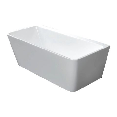 INDUS 1700MM BACK-TO-WALL BATH - GLOSS WHITE