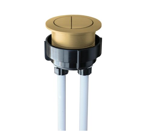 UNIVERSAL DUAL FLUSH BUTTON SET BRUSHED BRASS