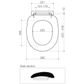 PROFILE SOFTCLOSE TOILET SEAT PLASTIC HINGE