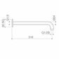 LUNA RIGHT ANGLE SHOWER ARM