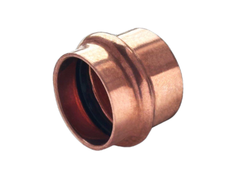 NZ PRESS CU GAS END CAP 15MM