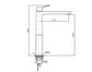 BRIM EXT HEIGHT BASIN MIXER CP