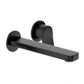 BRIM WALL MOUNT BASIN MIXER 180MM TRIM MATT BLK