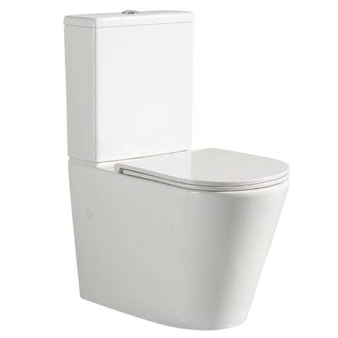 TRONO ULTRA RIMLESS BTW OH TOILET SUITE ( TRONADO )