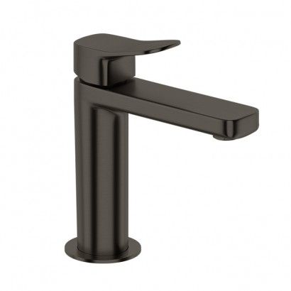 BRIM BASIN MIXER BRUSHED GUN METAL