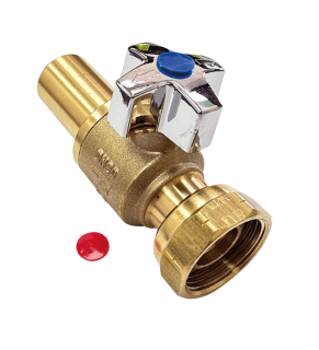 BUTELINE BRASS BV 3/4BSP 20MM COPPER PRESS