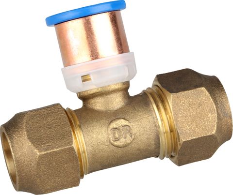 SECURA 1 CROX TEE ADAPTOR 15MM COPPER X 16MM