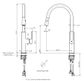 GREENS ASTRO II PULL DOWN SINK MIXER CHROME
