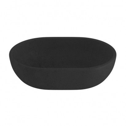 BARE VESSEL BASIN PREGO OVAL 490X355X130MM NTH NOF BLACK