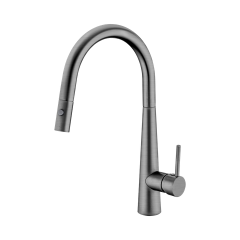 NERO DOLCE PULL OUT SINK MIXER VEGIE SPRAY FUNC GUN METAL