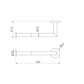 NERO DOLCE HAND TOWEL RAIL BRUSHED NICKEL