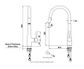 GALIANO PULL DOWN SINK MIXER CHROME