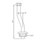 DELABIE NECK TUBE FOR TOP INLET URINAL