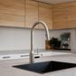 GOOSENECK KITCHEN MIXER PULL OUT SPRAY SS