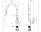 GOOSENECK KITCHEN MIXER PULL OUT SPRAY SS