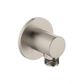 ZUCCHETTI ROUND WALL ELBOW BRUSHED NICKEL