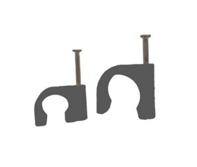 PIPE CLIP - 18MM GREY