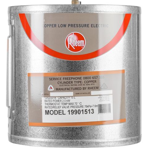 RHEEM 15L 365X345H UNDERSINK LP HWC