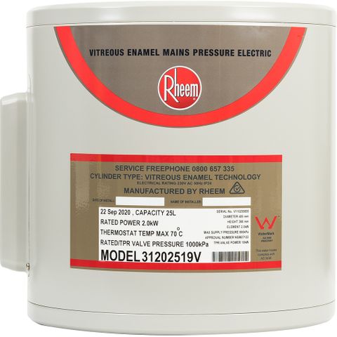 RHEEM 25L 405X385 MP HWC
