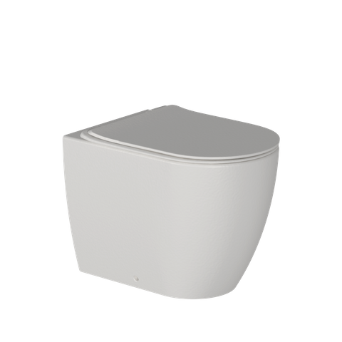 ZEN II RIMLESS FLR MNT TOILET SLIM SEAT MATT WHITE