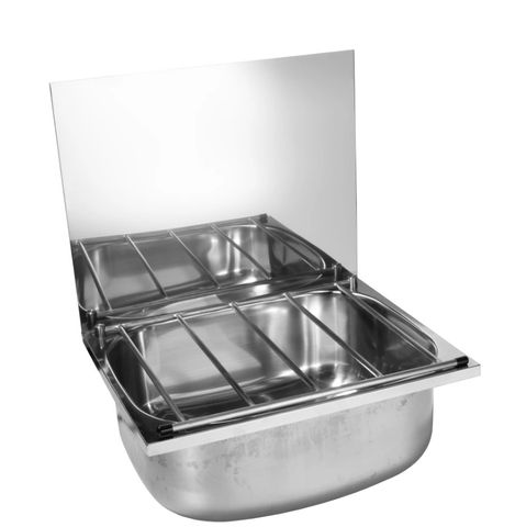 MERCER CLEANERS SINK XL WITH B/GRID &  BRACKETS