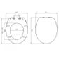 STANDARD SOFT CLOSE TOILET SEAT