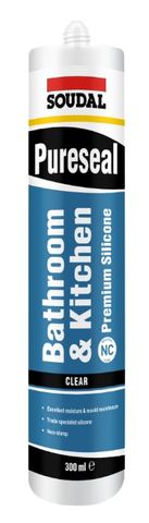SOUDAL PURESEAL KITCH & BATH 300ML CLEAR