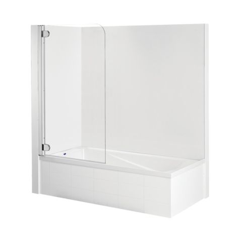 PREMIUM BATH SCREN 900MM WHITE