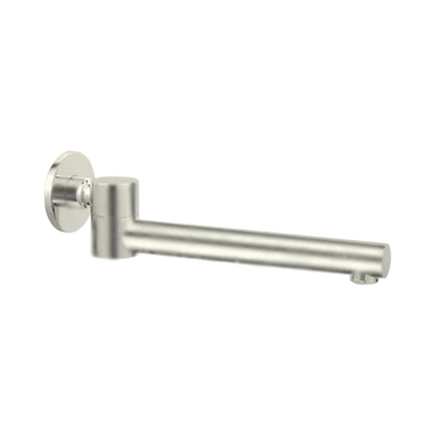NERO DOLCE WALL MOUNTED SWIVEL BATH SPOUT ONLY BRUSHED NICKEL