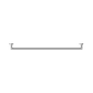 NERO DOLCE SINGLE TOWEL RAIL 900MM CHROME