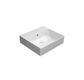 KUBE X 500X470  WALL BASIN NO TAP HOLE