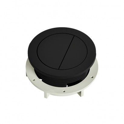 DUAL FLUSH BUTTON SET 57MM MATT BLK