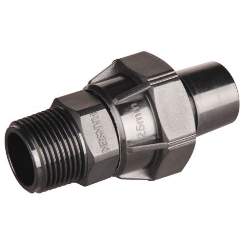 HANSEN REDUCING MALE COUPLING 25MMX15MM