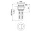 ELEMENTI DF BUTTON SET 50MM MATTE BLACK