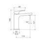 WAIPORI MK2 BASIN MIXER 6S CHROME